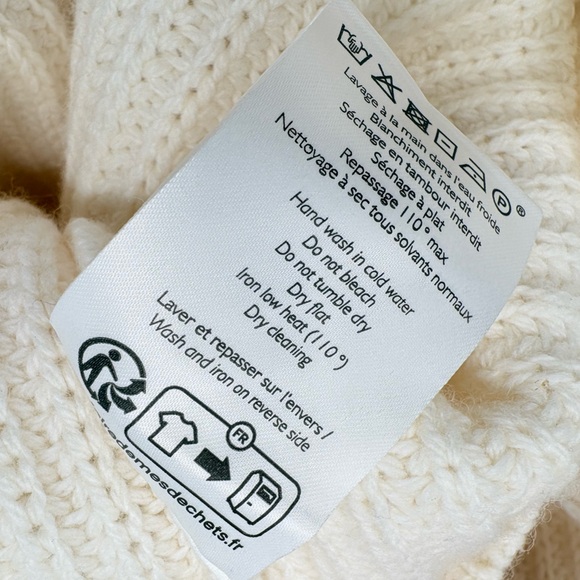 Sézane Moira Cardigan Jumper Sweater | Sz Small | Ecru (Off White) - Picture 16 of 16